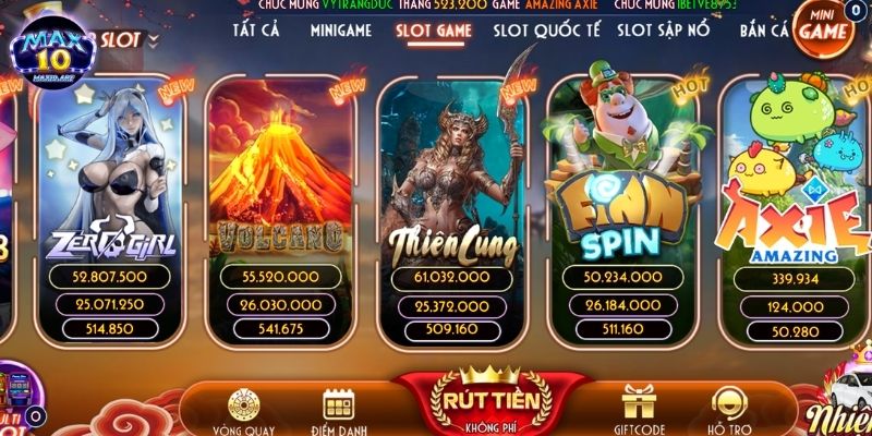 max10 no hu Trò chơi nổ hũ